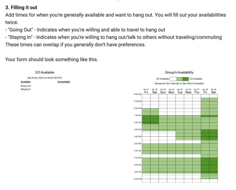 G3 availability template